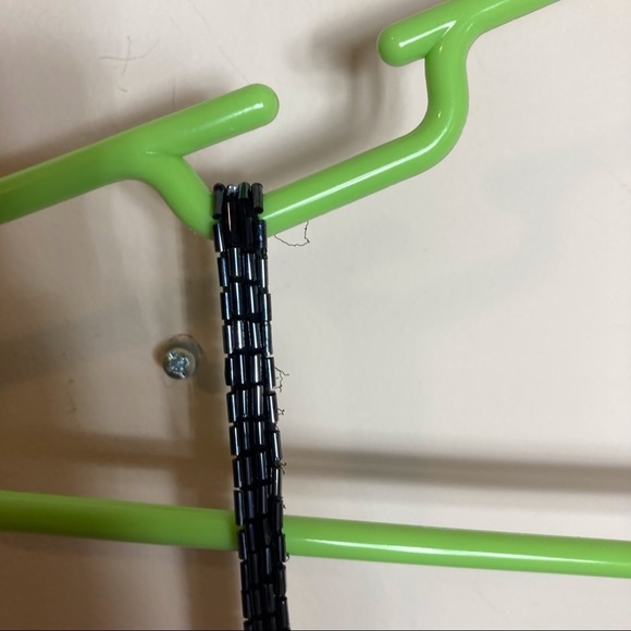 J Kara New York sz Large black sequin fitted spaghetti strap top - Picture 13 of 16